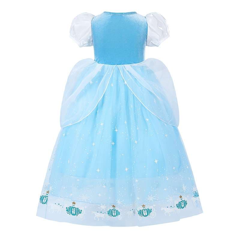 ピアノ発表会 結婚式用 子どもドレス ディズニー シンデレラ風 魔法の氷雪姫ドレス