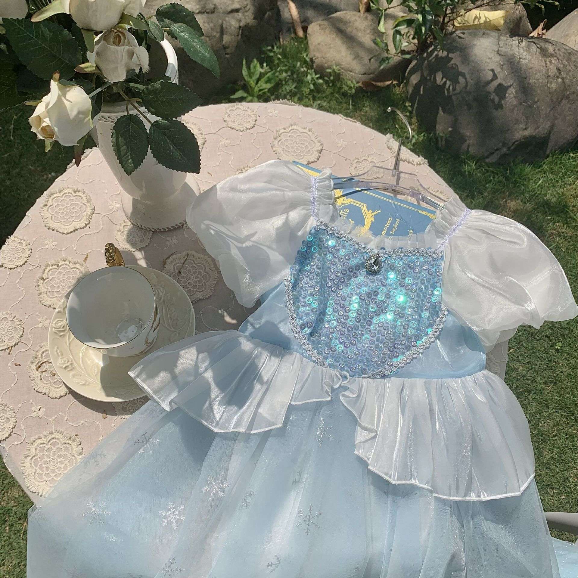 ピアノ発表会 結婚式用 子どもドレス ディズニー シンデレラ風 魔法のプリンセスドレス