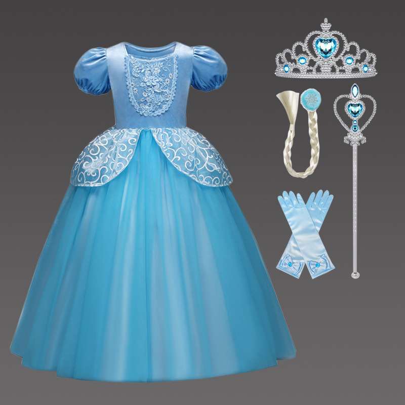 ピアノ発表会 結婚式用 子どもドレス ディズニー エルサ風 魔法のプリンセスドレス