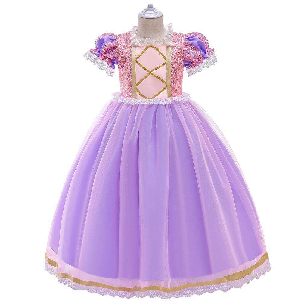 ピアノ発表会 結婚式用 子どもドレス ディズニー ラプンツェル風 夢の王国プリンセスドレス