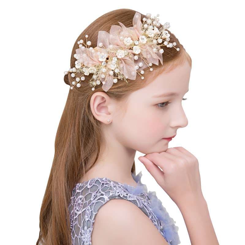 パールフラワーヘアアクセサリー