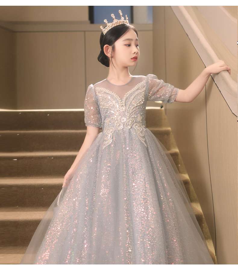 キッズドレス キラキラ姫様風チュールドレス