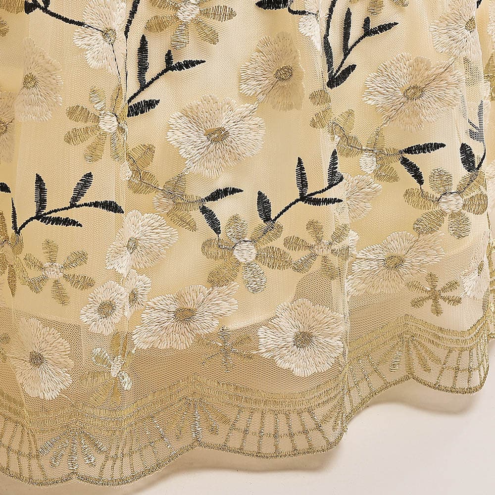 ピアノ発表会ドレス 結婚式用 キッズドレス ピアノ発表会用ドレス 花刺繍 ロング丈 子供 結婚式 誕生日 発表会 3色 子供ドレス