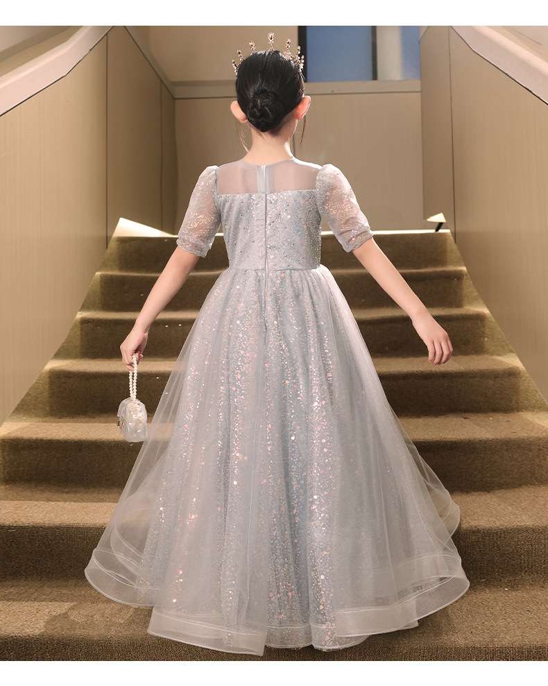 キッズドレス キラキラ姫様風チュールドレス